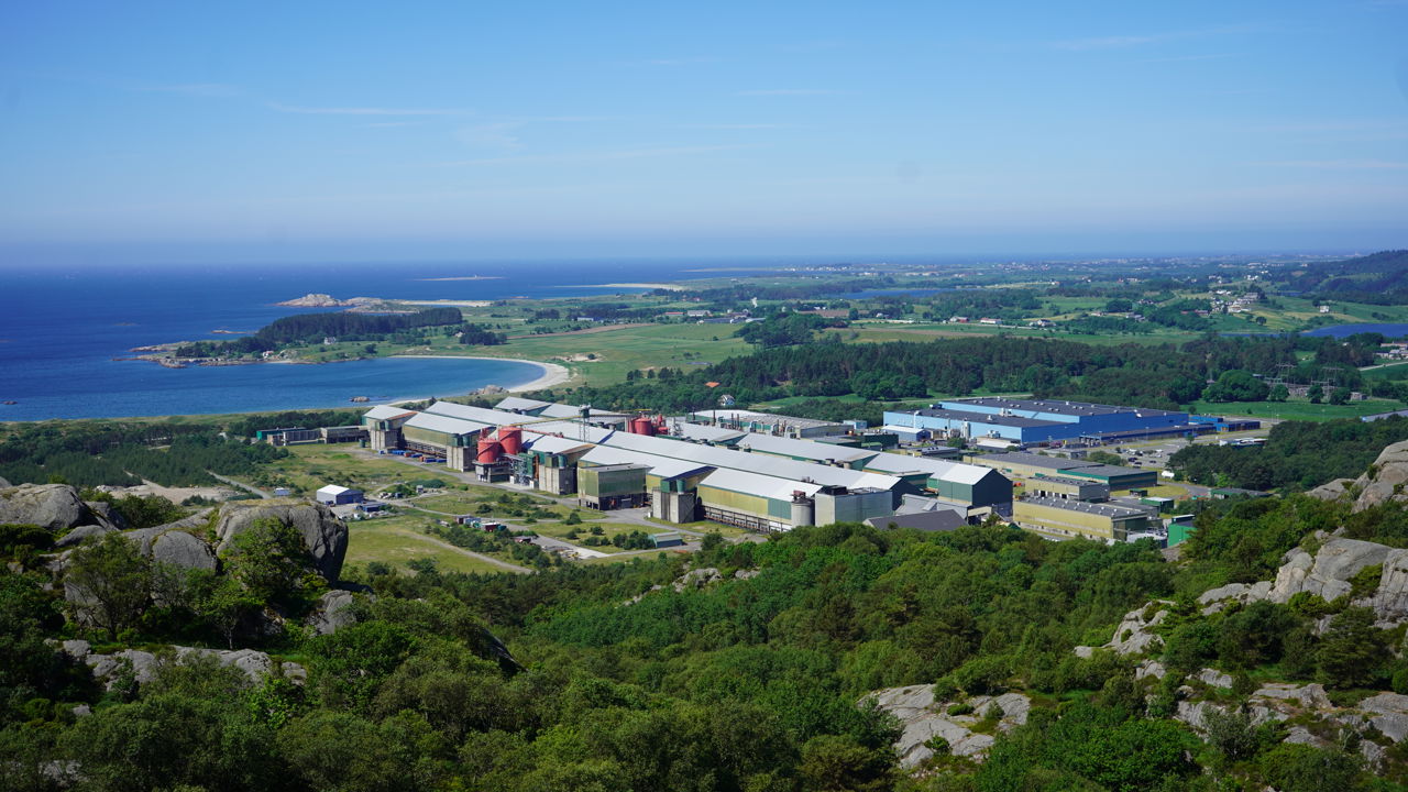 Alcoas aluminiumsverk p&aring; Lista